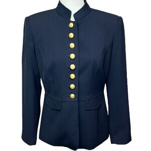 Maggy Boutique Navy With Gold Buttons Blazer